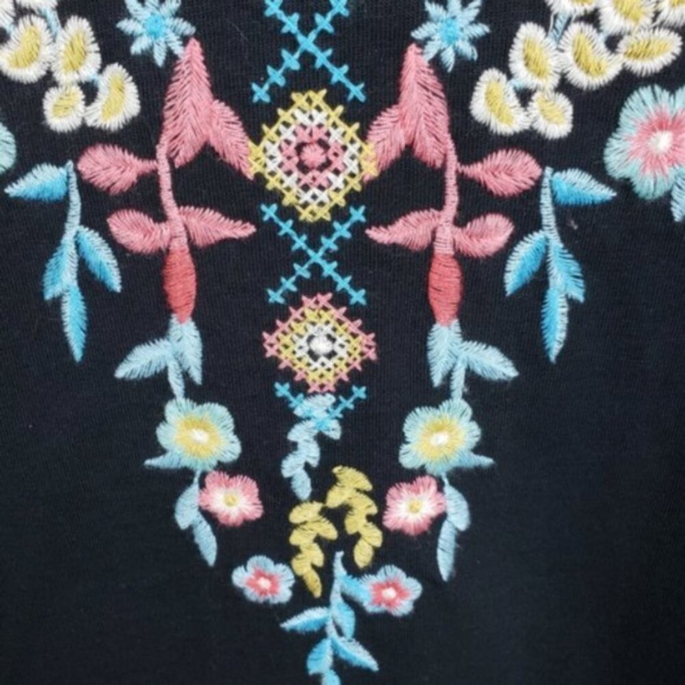 Driftwood Sundance Embroidered Bohemian 'Classic Tee' size S Resortwear Festival - Picture 4 of 13